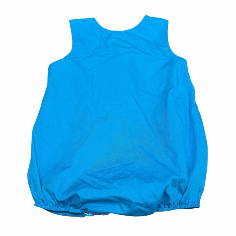 Le Za Me‎ Starfish Smocked Bubble Romper | Blue | Size 9M - Picture 4 of 4